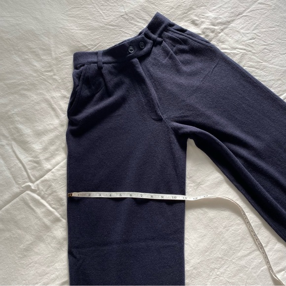 NWT NakedCashmere Hudson Wide Leg Cashmere Trousers 'Midnight' Size S - Picture 13 of 16